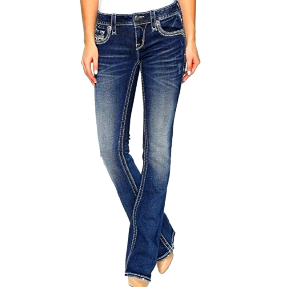 Rock Revival Leah Boot Jeans Size 26